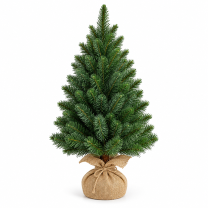 Burlap Base Mini Christmas Tree