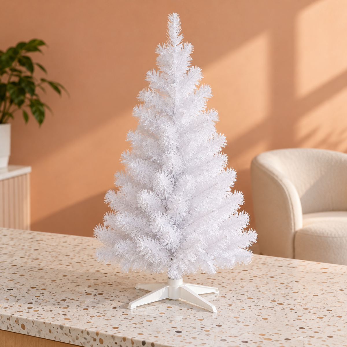 White Branch Tabletop Christmas Tree