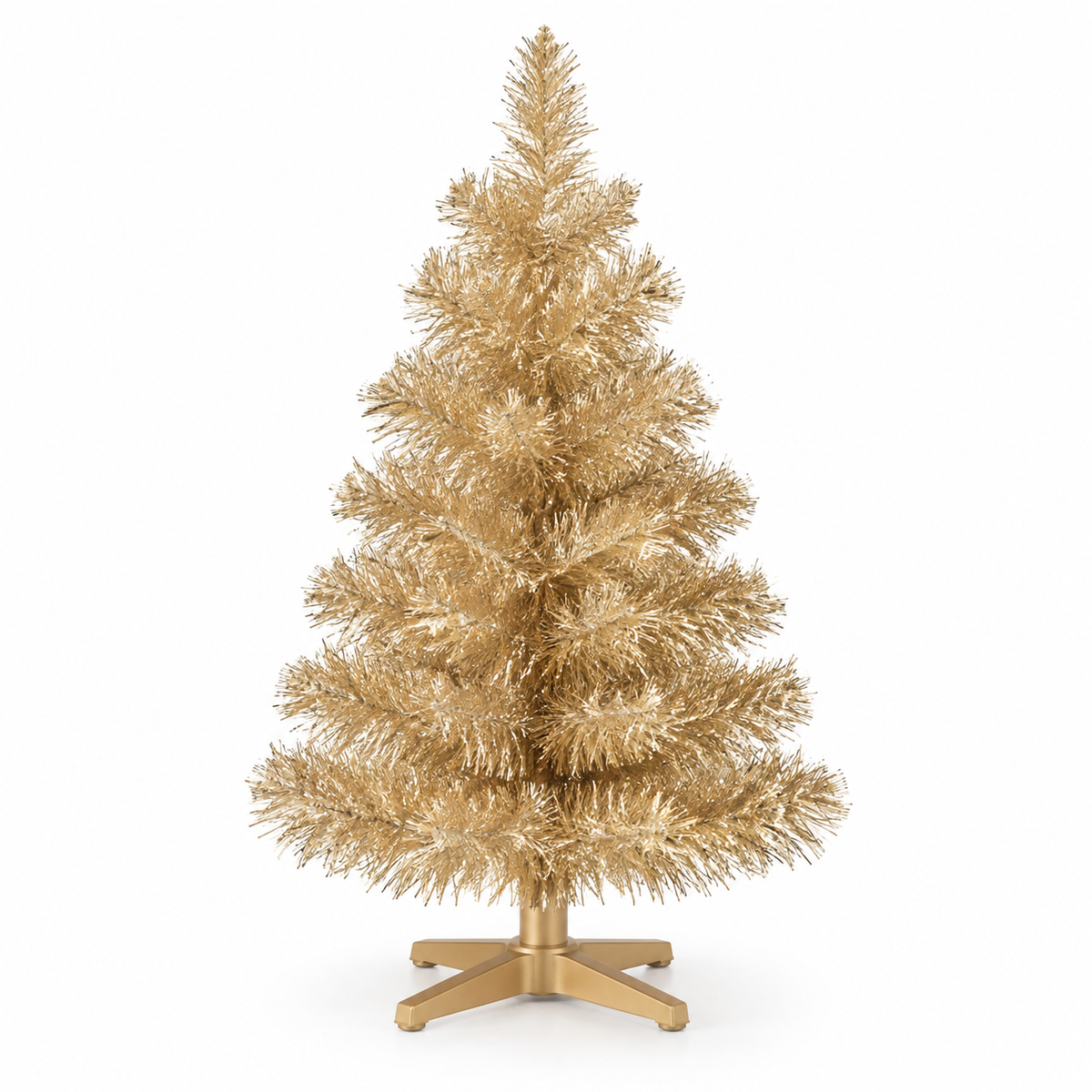 Champagne Gold Tabletop Christmas Tree