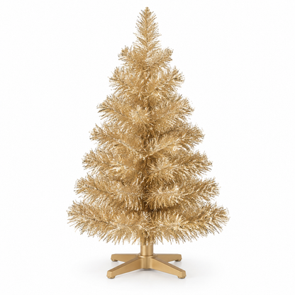 Champagne Gold Tabletop Christmas Tree