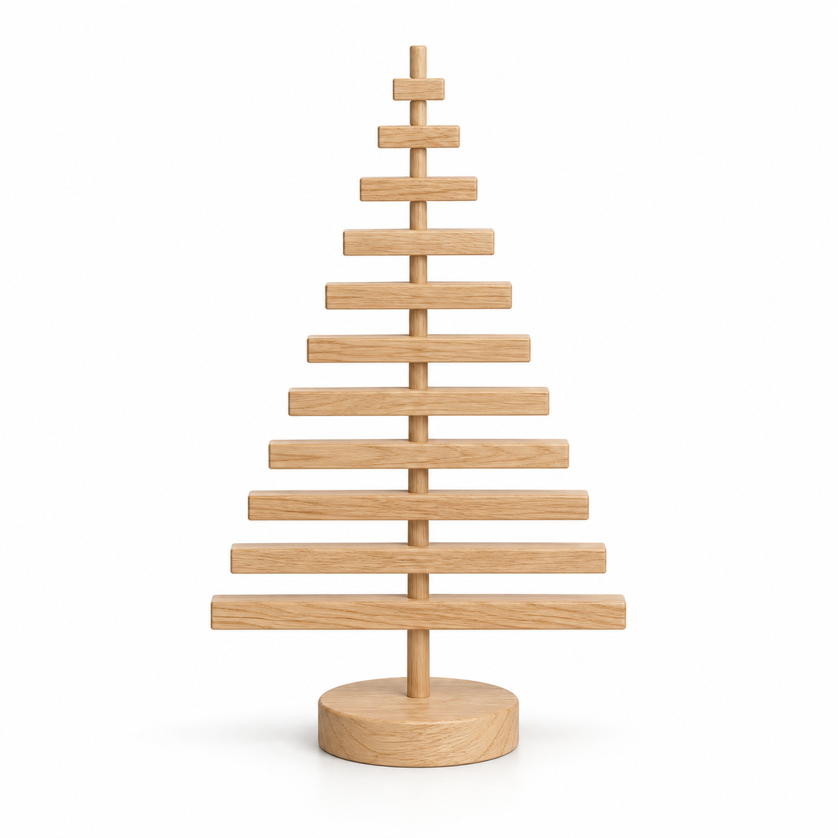 Wooden Slat Tabletop Christmas Tree