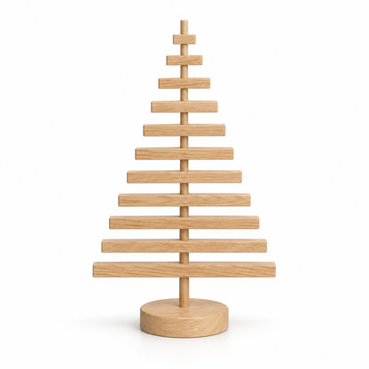Wooden Slat Tabletop Christmas Tree